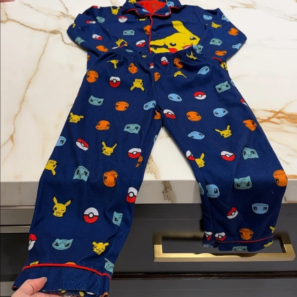 Blue Pokémon Kids Pajamas XS (4-5)